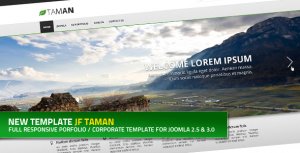 JF Taman: a flexible portfolio and corporate Joomla template