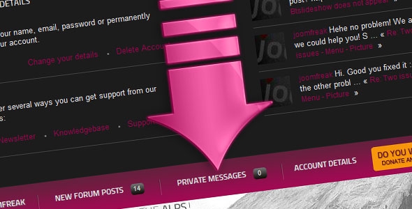 joomfreak introduces private messaging for users